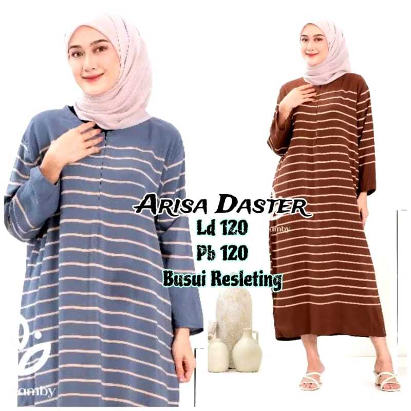 Homedress Batik Daster Arisa Rayon Busui LD 120 Lengan Panjang Tebal - Nyaman
