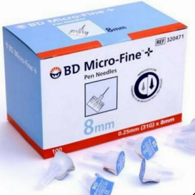 Jarum Insulin MicroFine BD 31 G X 8MM (BIRU) - Box