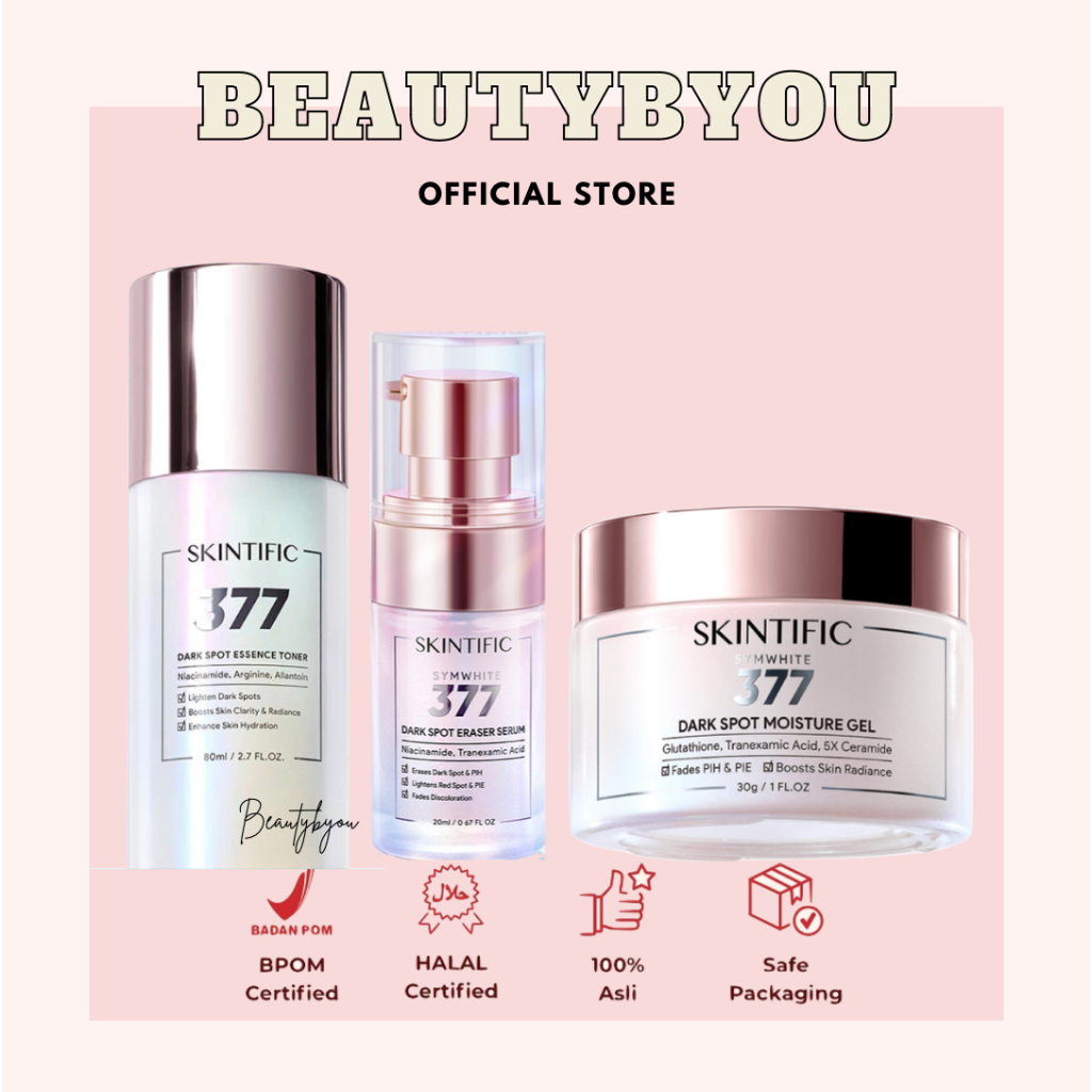 SKINTIFIC Symwhite 377 Series [ Essence Toner Symwhite / Serum 377 Symwhite / Moisturiser 377 Symwhi