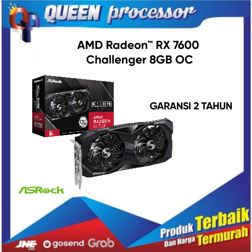 Vga ASRock AMD Radeon RX 7600 Challenger 8GB OC Gddr6 - RX7600
