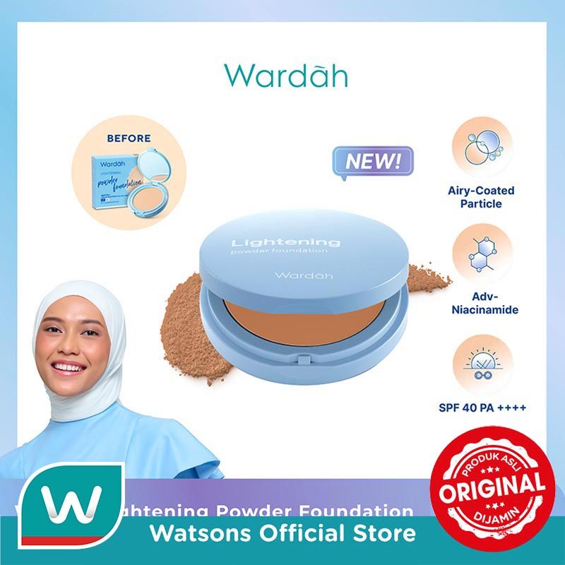 Wardah Lightening Powder Foundation Light Feel 07 Almond (52N) 12g