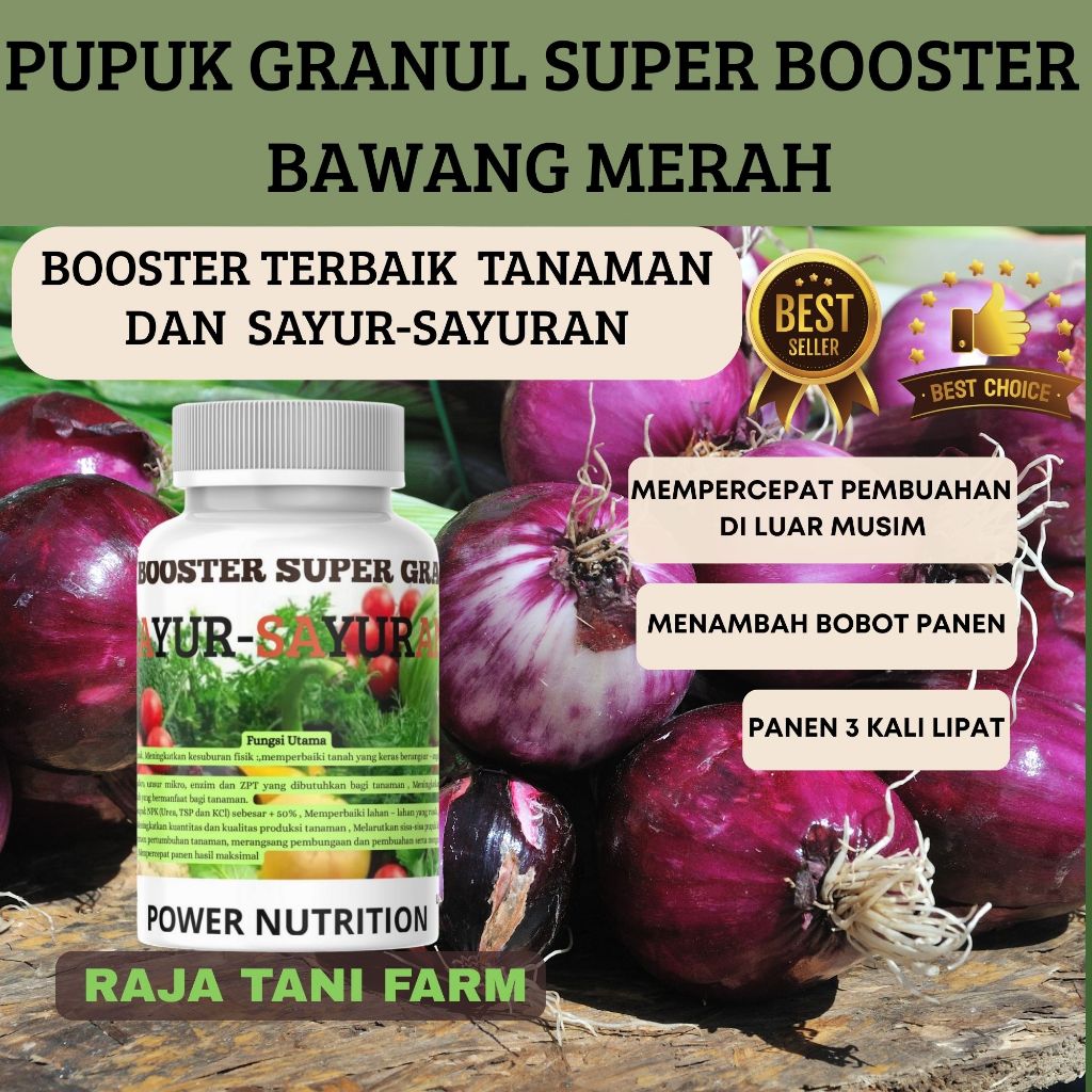 RTF Pupuk Super Booster Granul Buat Sayuran Bawang Merah Mempercepat Pembuahan Panen Melimpah