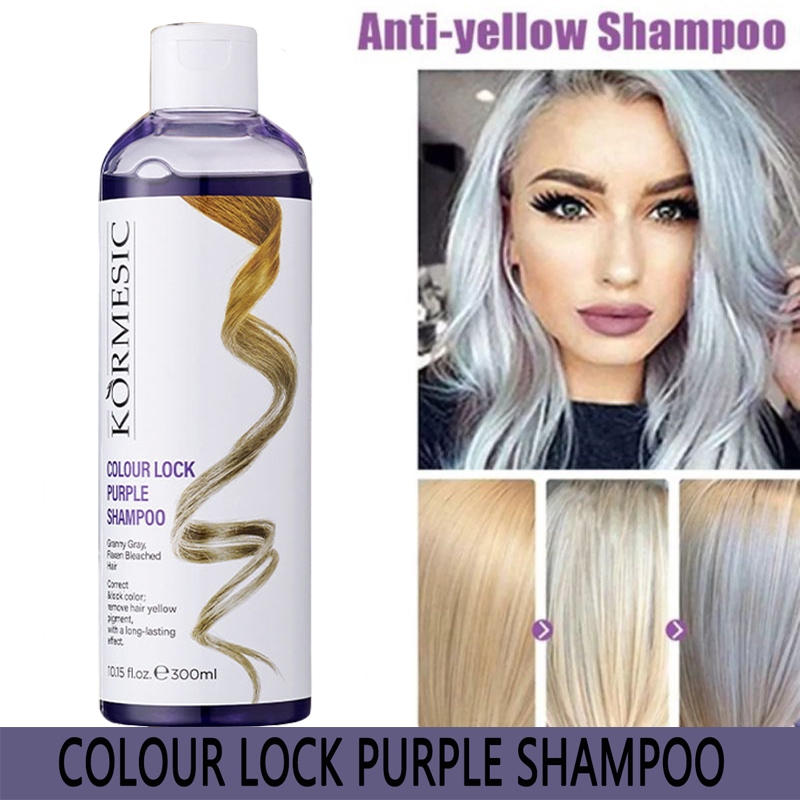Purple Shampoo Shampoo Warna Ungu untuk Rambut Pirang & Abu-abu Shampoo Warna Ungu Bantu Pertahankan