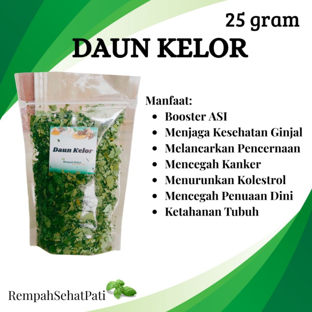 

Daun Kelor Kering 25 gram // Daun Kelor // Rempah Tradisional
