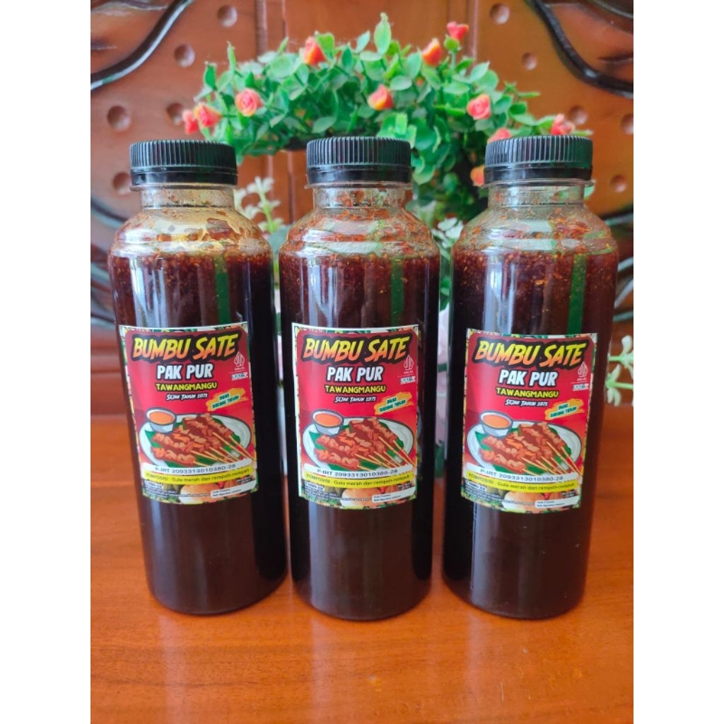 

(KHUSUS BELI 2 FREE GIFT) BUMBU SATE PAK PUR Asli Tawangmangu_Enak Gurih