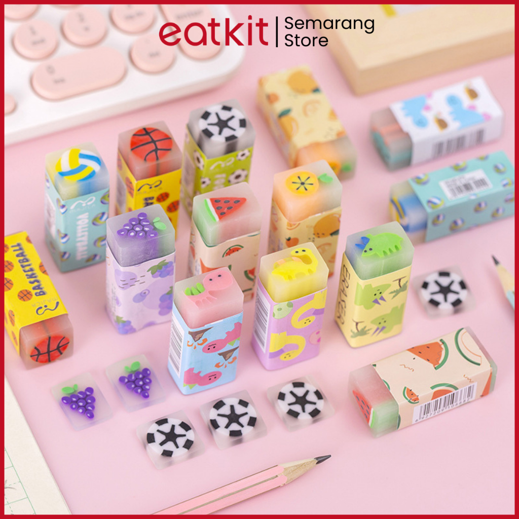 

Eatkit Penghapus Pensil Lucu Karakter Astronout Dinosaurus Jelly Eraser Alat Tulis Sekolah Cute