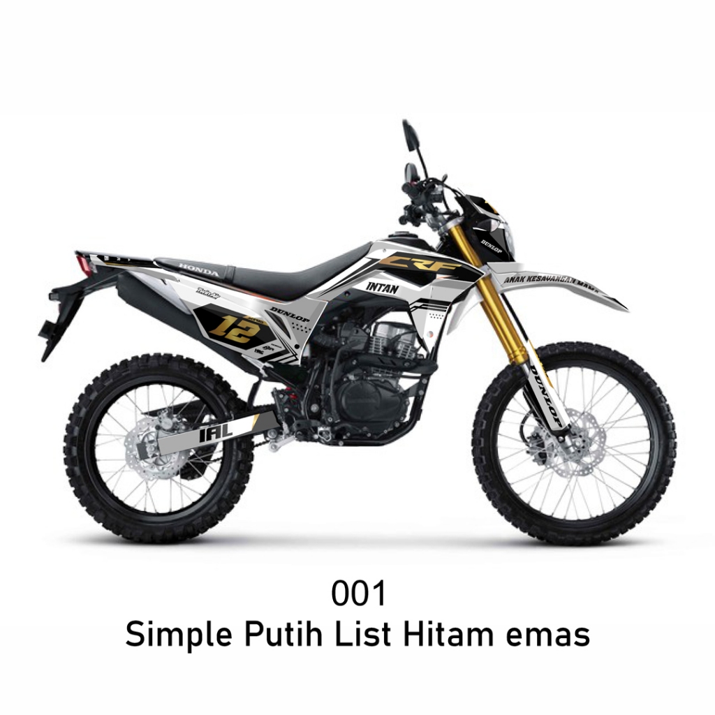 decal crf 150 L 2019 variasi motif keren fullbody 001-009