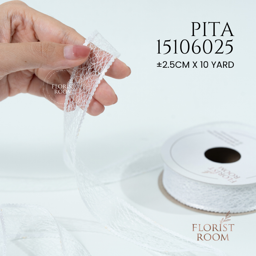 

Pita 15106025 - 2.5 cm x 10 yard - Mesh Ribbon - Pita Jaring