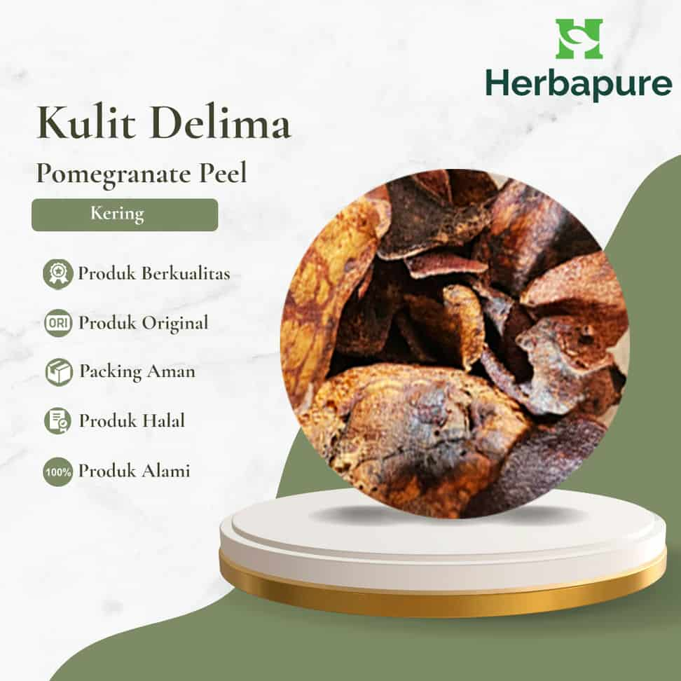 

Herbapure- Kulit Delima Kering Herbal Maag, Diare, Antioksidan Tinggi | 100% Alami