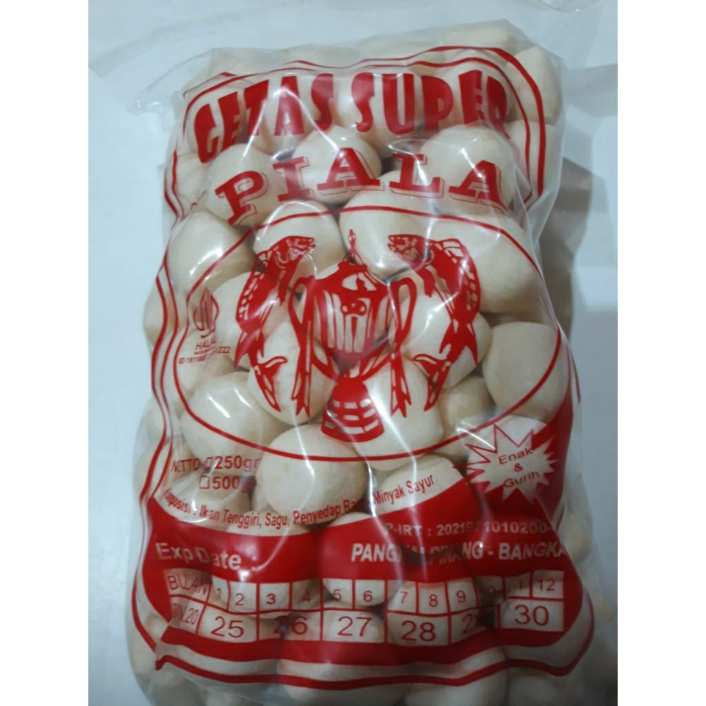 

Kerupuk getas tenggiri bulat cap piala 250 gr