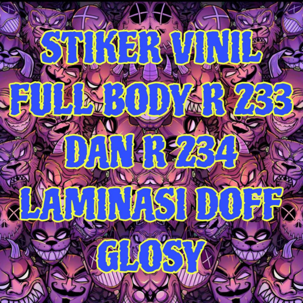 

Label stiker 233 & 234 FULL B0DY L4M1NASI D0FF GL0S1