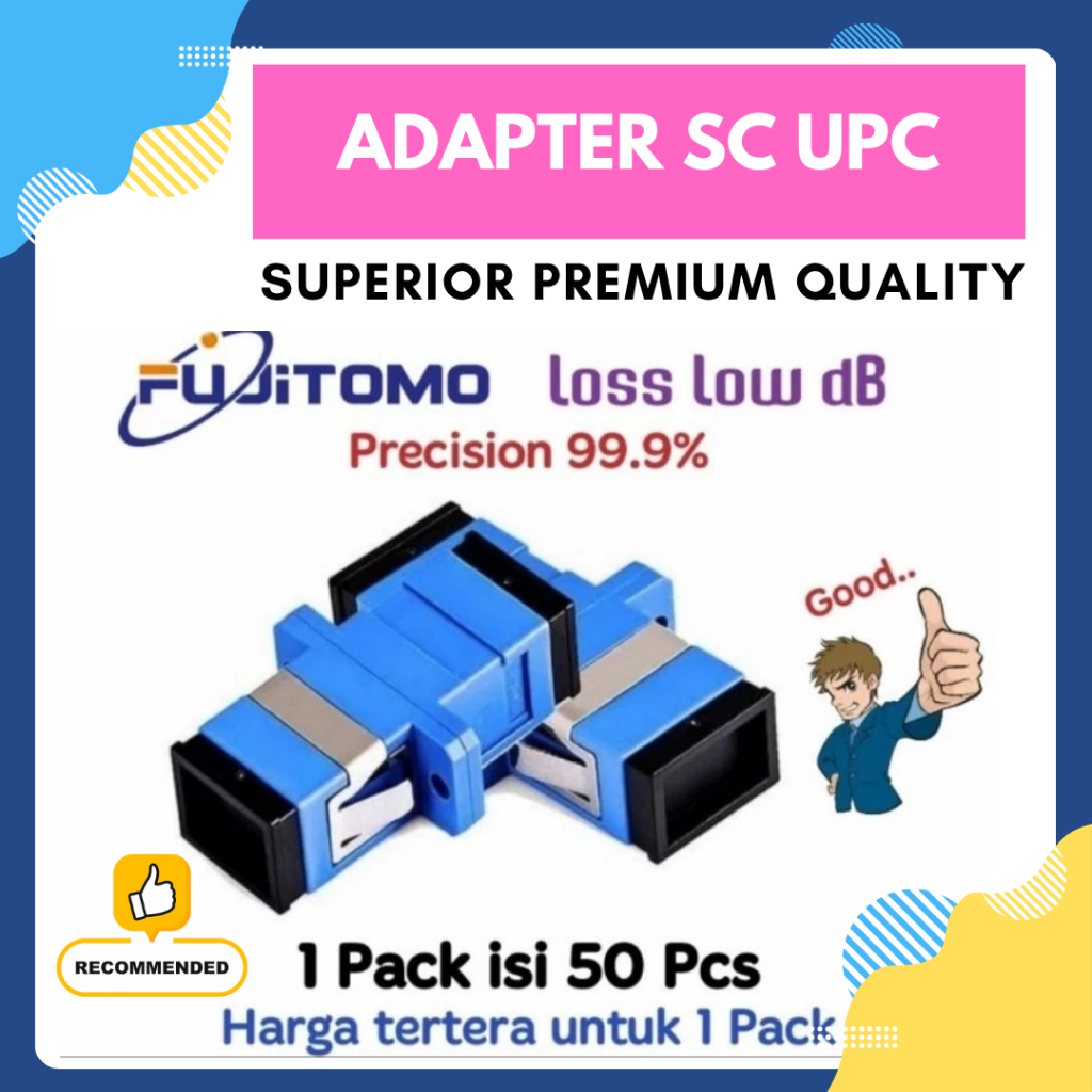NEW Fujitomo Adapter SC UPC Superior Premium Quality - ORIGINAL RBU
