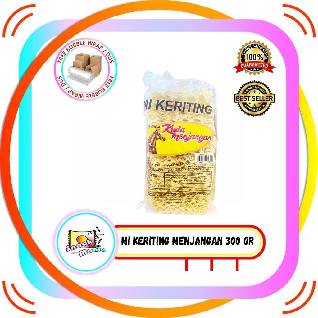 

Mi Keriting Cap Kepala Kuda Menjangan Mie Kering ~ 300 gr Noodle