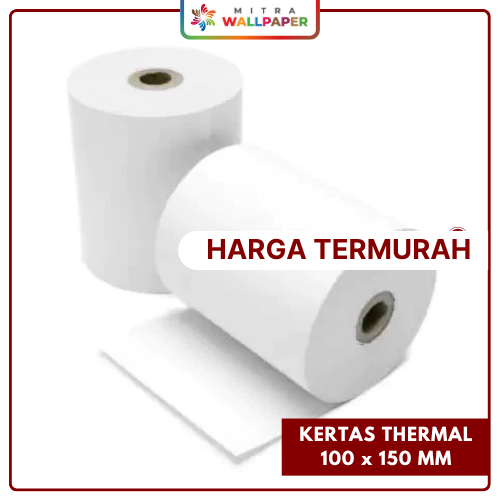 

Kertas Printer Thermal 100mm x 150mm Kertas Thermal 100 x 150 Kertas Stiker Thermal 100 x 150