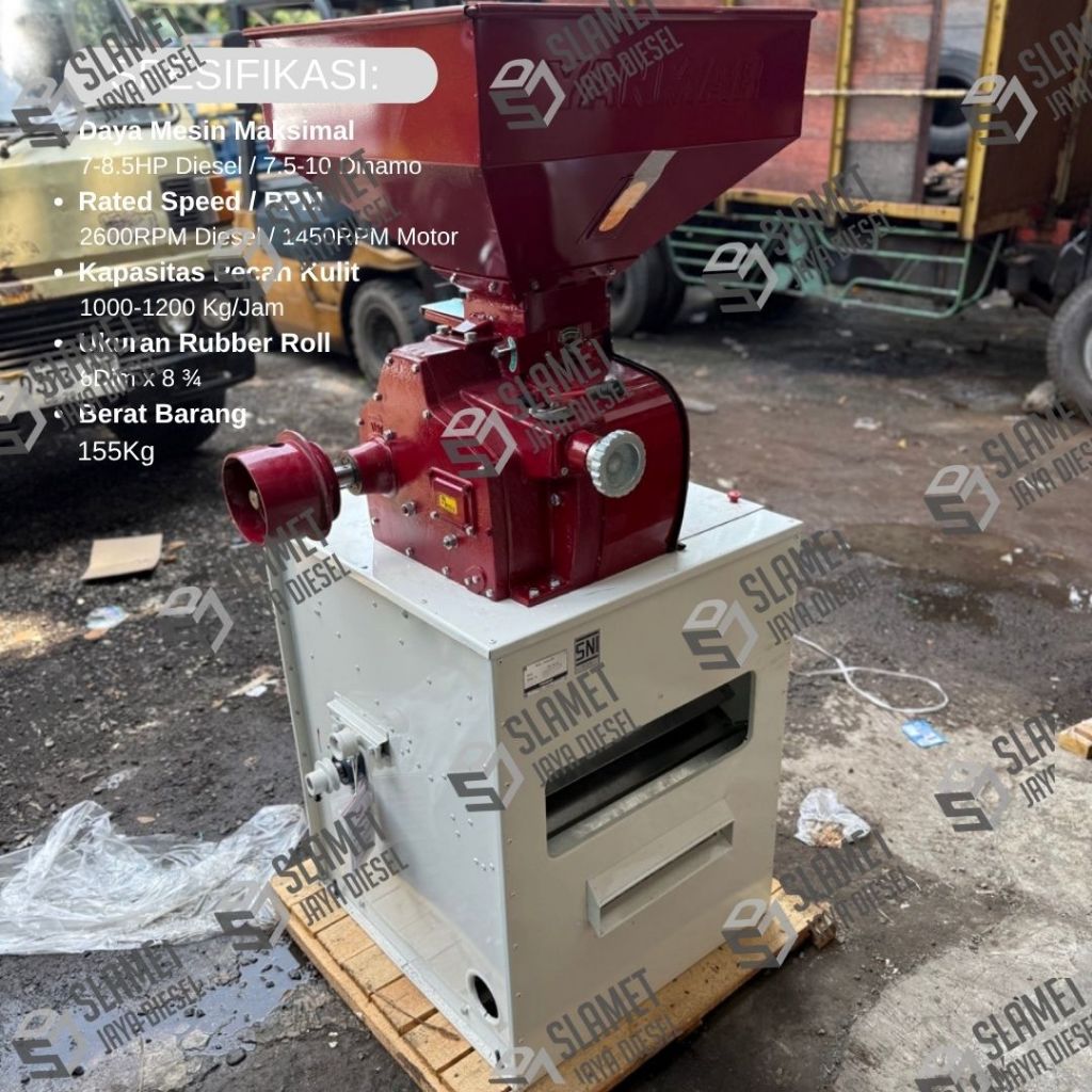 Mesin Giling Padi Pecah Kulit Yanmar HW60AN - 1200Kg/Jam