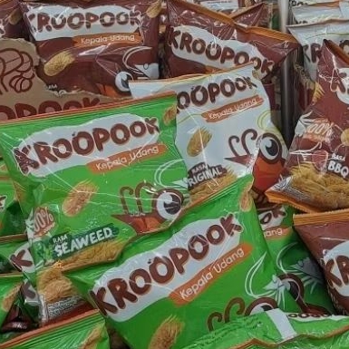 

Kroopook Kropok Krupuk Kepala Udang snack Cemilan 35 gr x 5