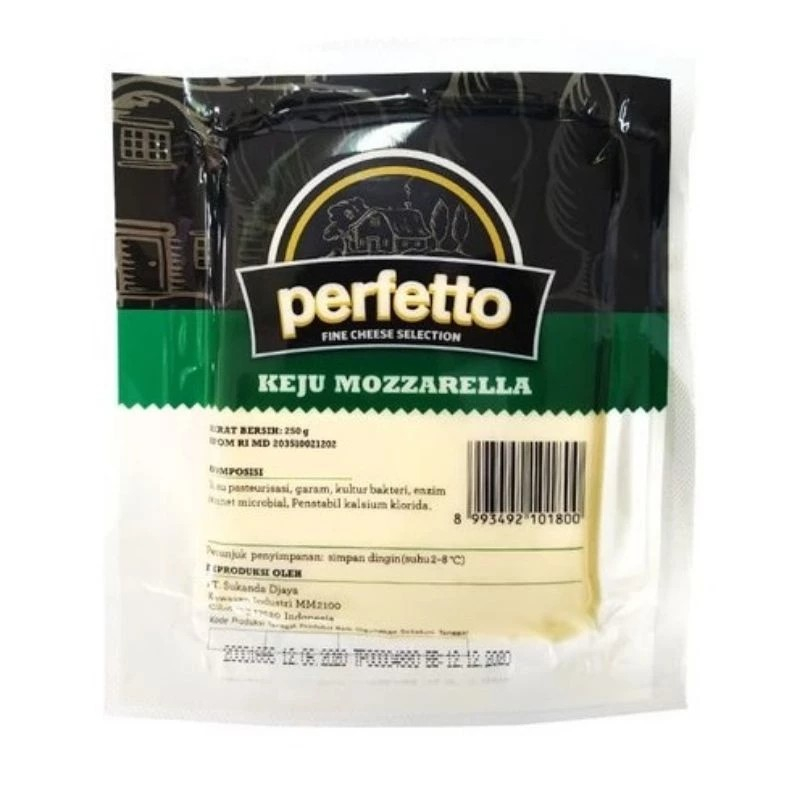 

Keju Mozarella Perfetto 250gr Kemasan Original HALAL