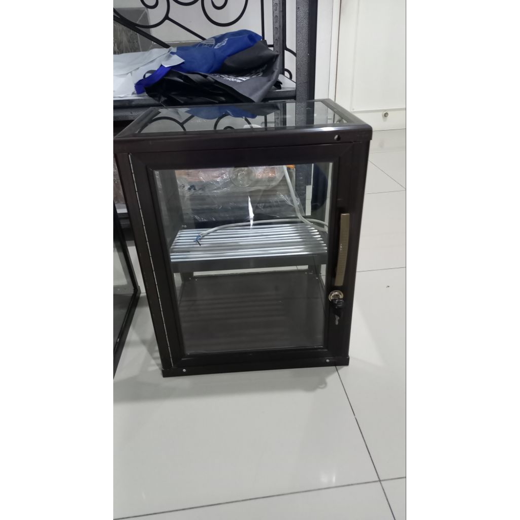 ETALASE AYAM BAHAN ALMINI FREE LAMPU / INSTANT DELIVERY / ETALASE MAKANAN / PENGHANGAT MAKANAN