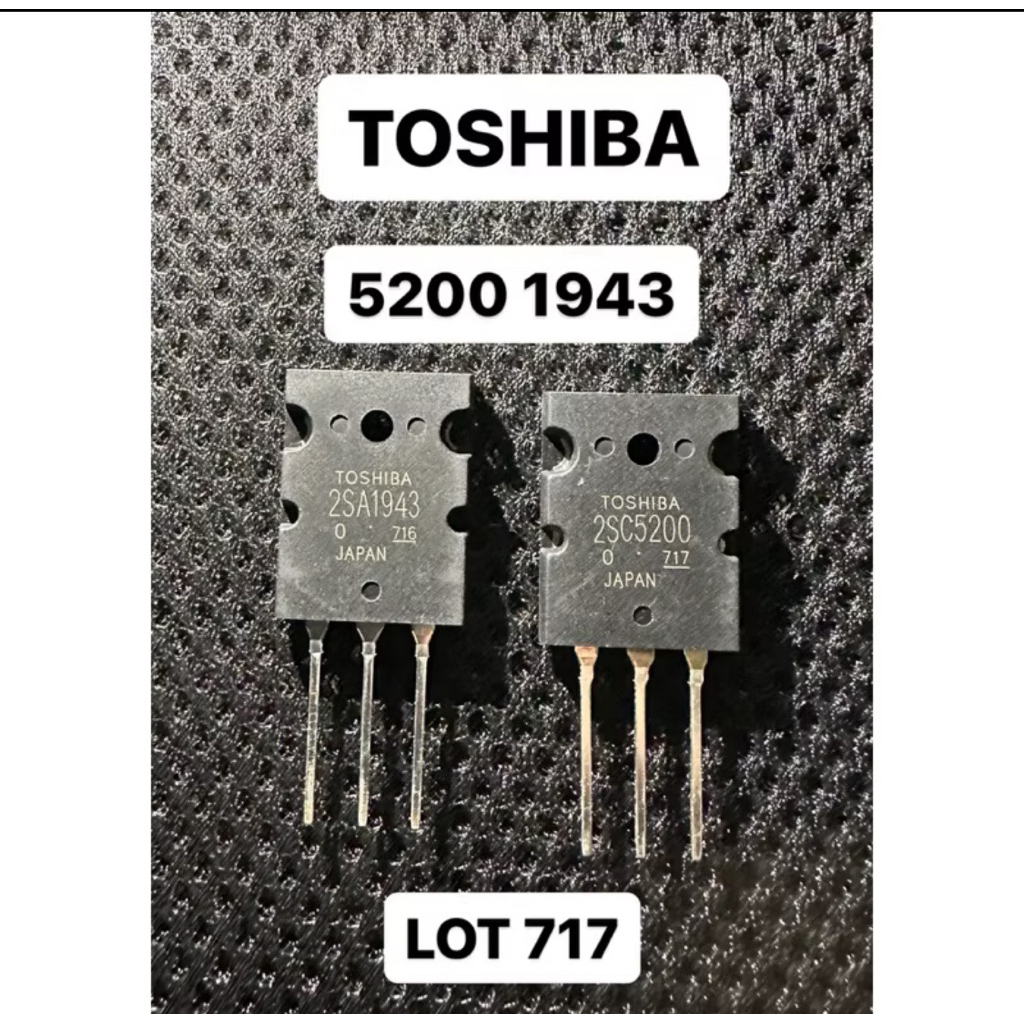 TRANSISTOR TOSHIBA 5200 1943 LOT 716 717 718
