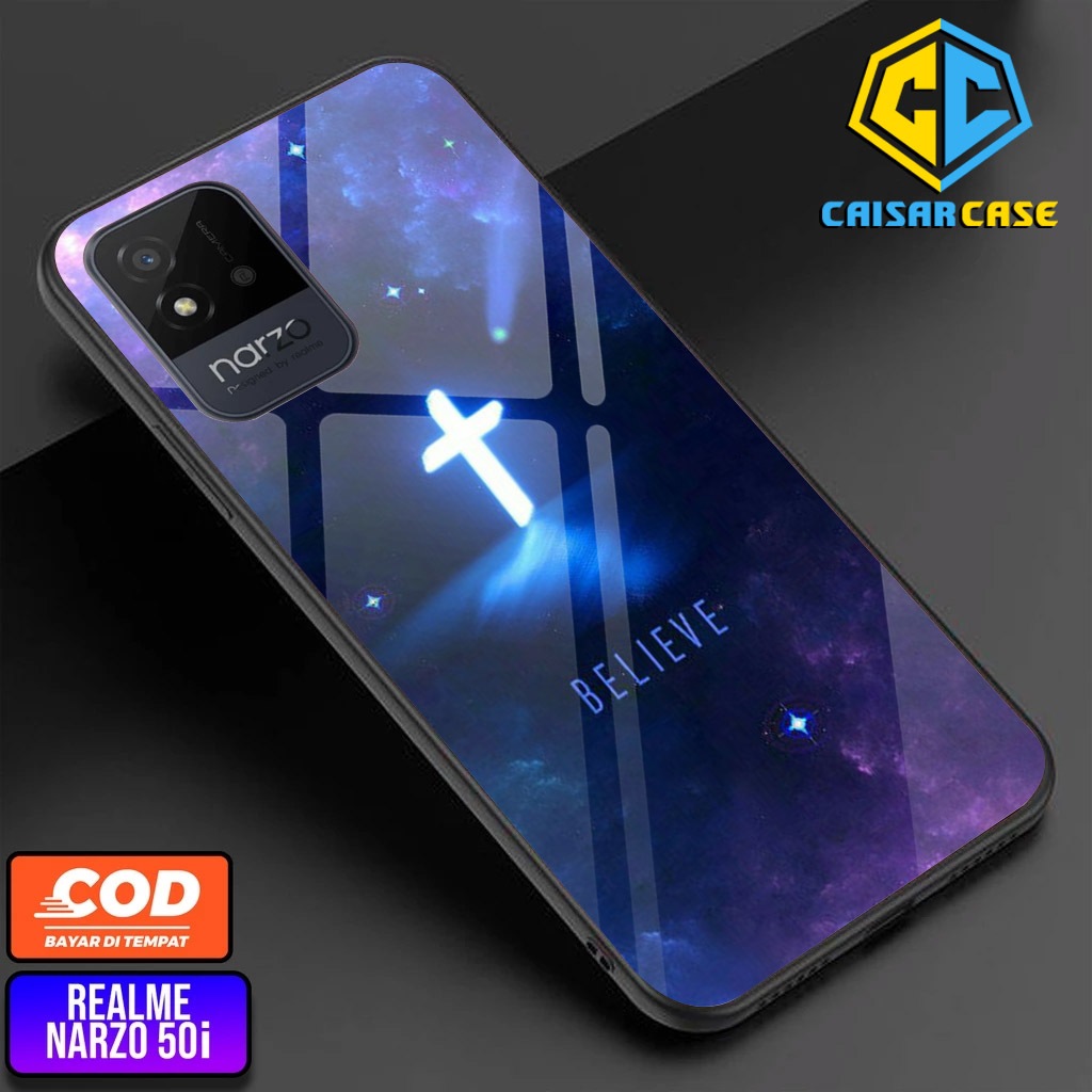 case REALME NARZO 50i kaisarcase [ Salib ] Case Hp Glossy Casing Hardcase Softcase Bisa cod