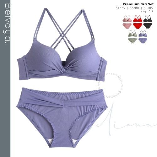 Deliana High Quality BH / BRA SET + CD belvaya 32AB-38AB tanpa kawat