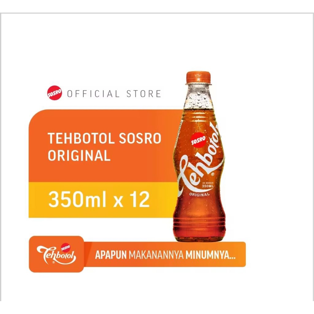 

Teh Botol Sosro 350ml PET 1 Karton Isi 12 Botol – Minuman Teh Segar Original | Harga Grosir Murah