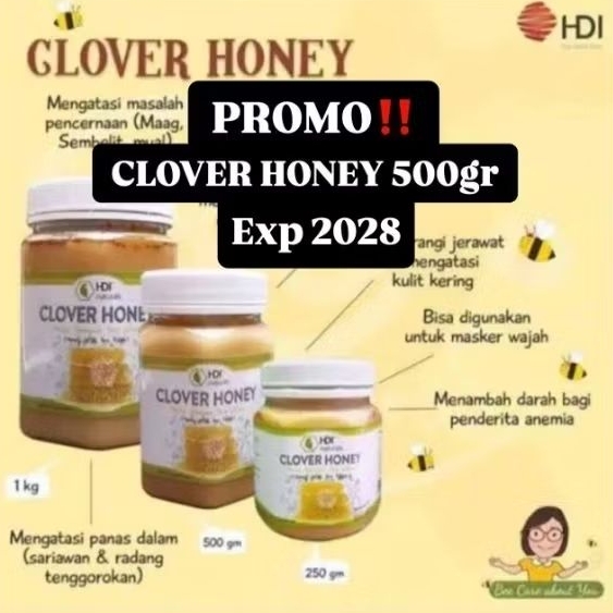 

Clover Honey 500gr ori HDI EXP 2028