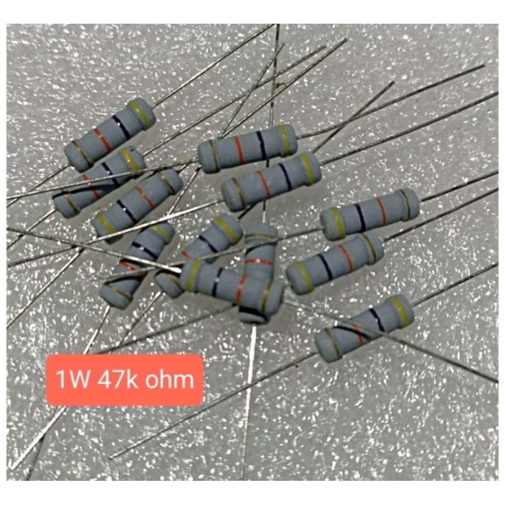 10BUAH RESISTOR 1WATT 47K OHM 1 WATT 47KOHM 47 K OHM