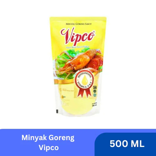 

VIPCO Minyak Goreng 500ml Minyak Kelapa Sawit Jernih Berkualitas
