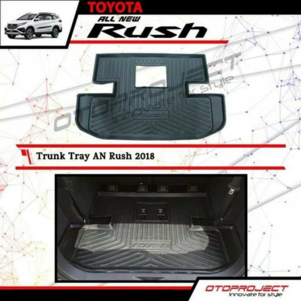 TRUNK TRAY KARPET BAGASI MOBIL RUSH / TERIOS 2018 2019 2020