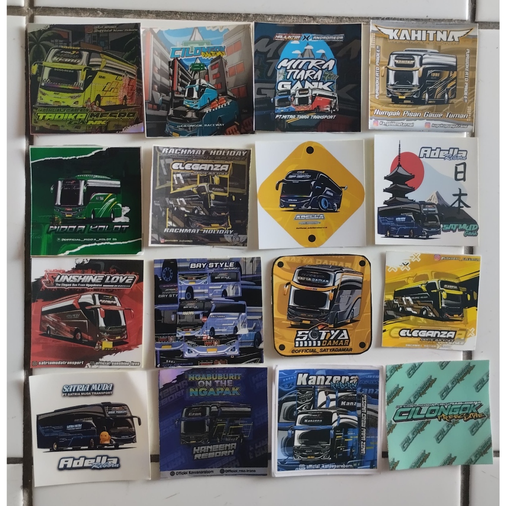Stiker Bus Bis Mania | Sticker Bus Murah