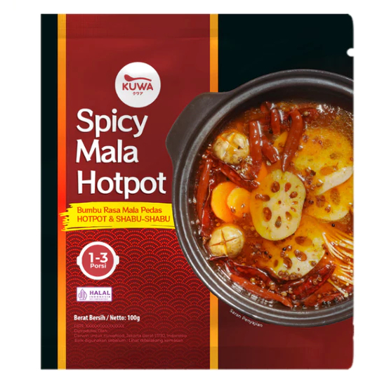 

Kuwa Spicy Mala Hotpot 100gr Hotpot Kuah Steamboat Instant