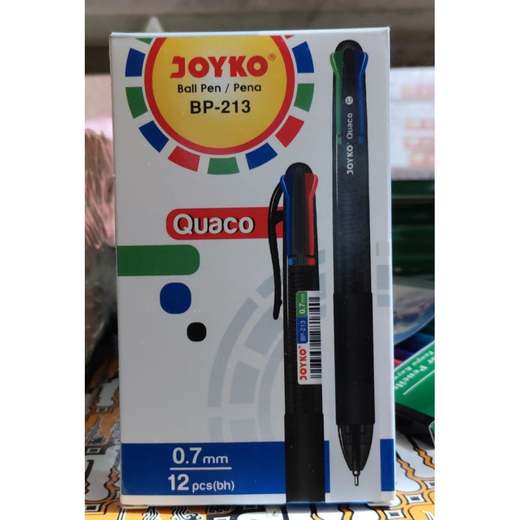 

JAYKO BOLL PEN/PENA BP-213 4 WARNA (1PAK ISI 12 PCS)