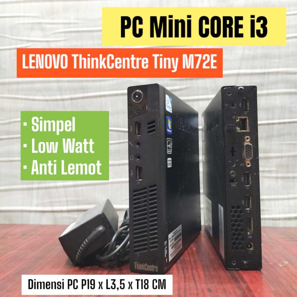 CPU Desktop Built UP i3 i5 i7 HP DELL LENOVO  Loww Watt Bergaransi