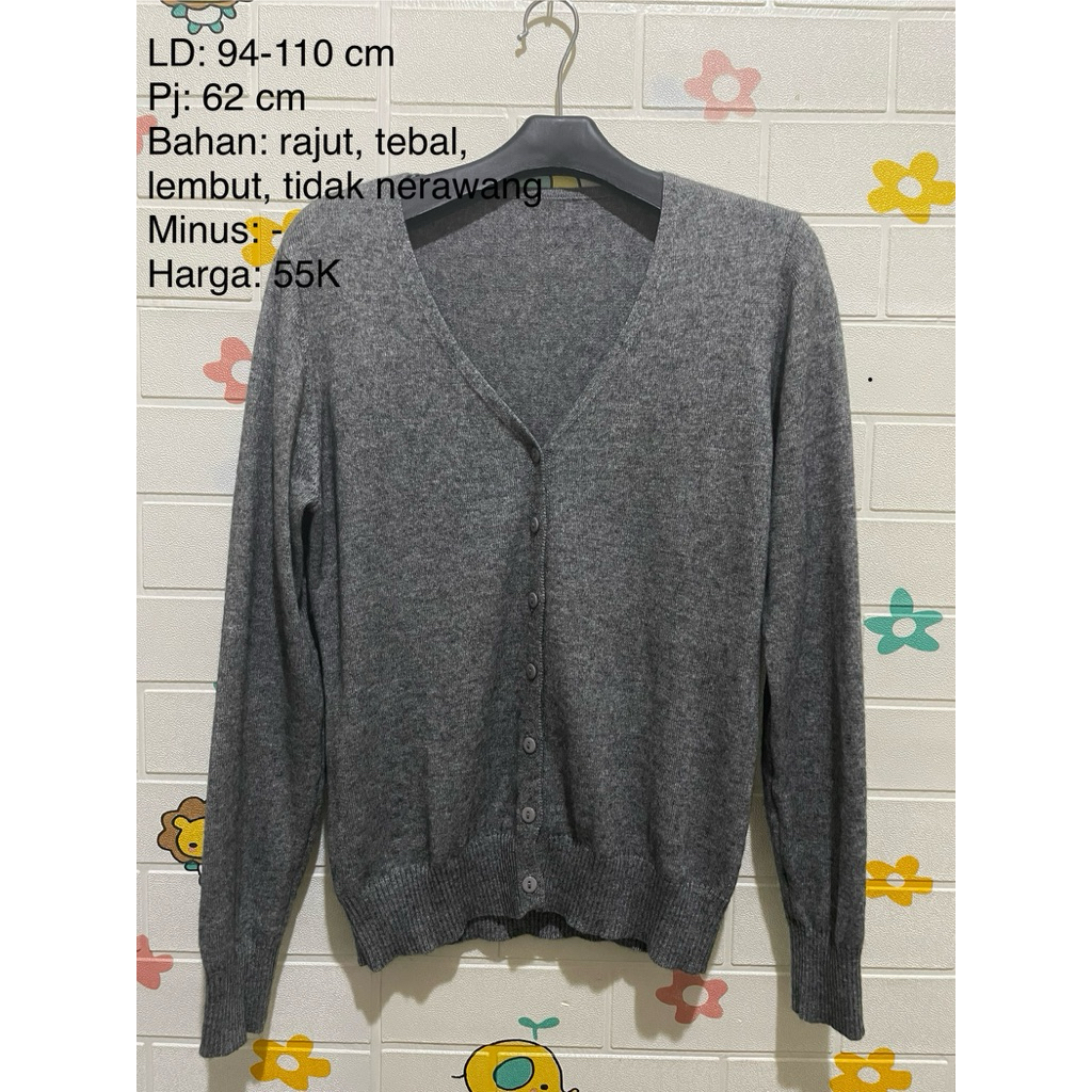 cardigan vneck abu
