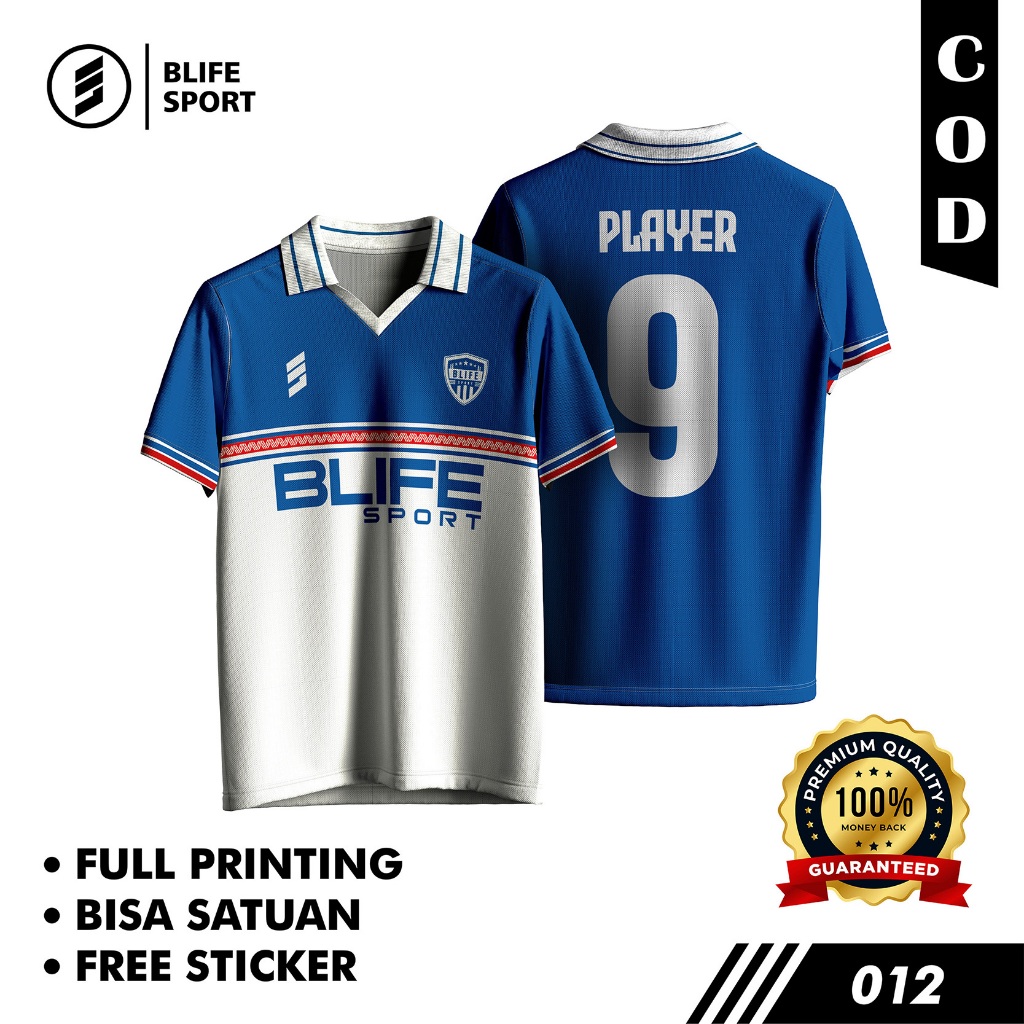 [ COD BISA SATUAN ] JERSEY FUTSAL/BOLA CUSTOM FULL PRINTING
