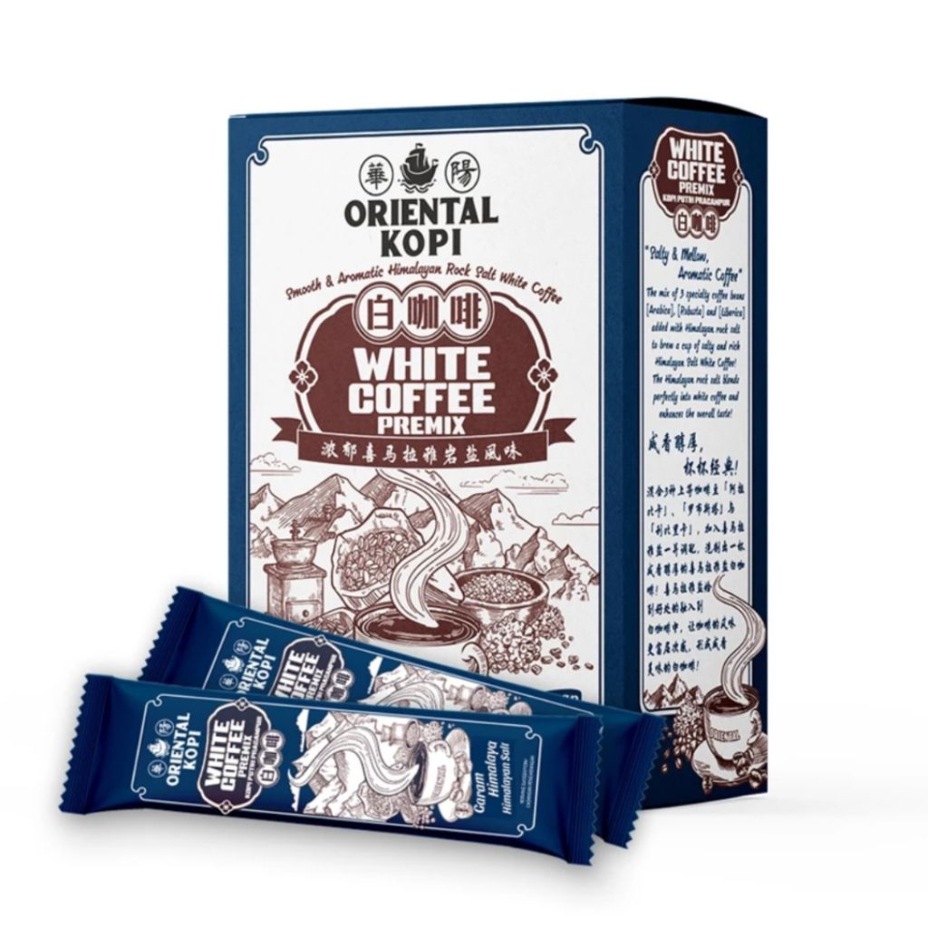 

ORIENTAL Himalayan Rock Salt White Coffee Malaysia (10 sachet)