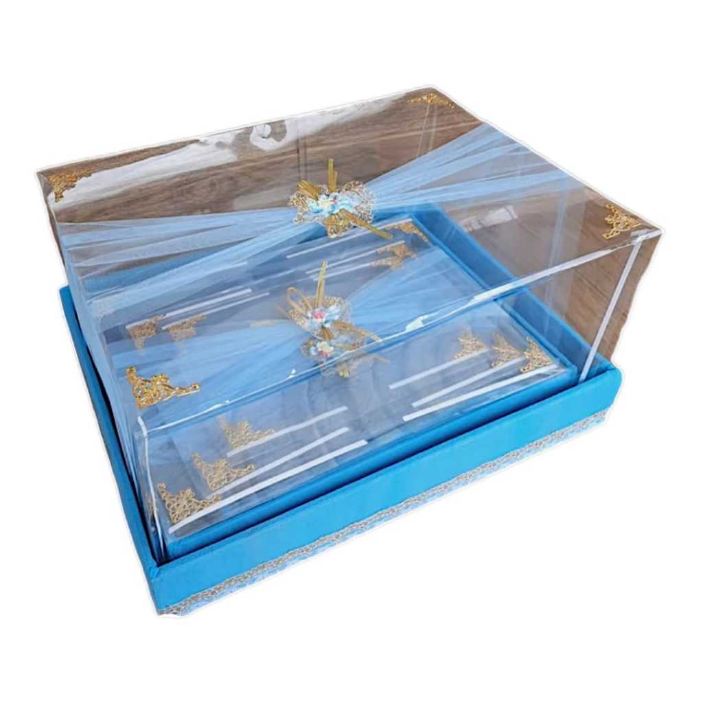 

Kotak Hantaran Pernikahan Set Isi 4 Tile Warna Biru