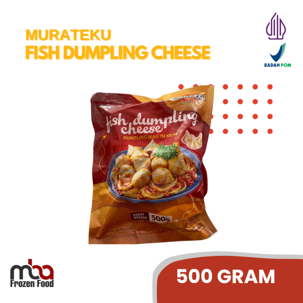 

Murateku Dumpling Cheese/Dimsum Ikan Isi Keju by Bernardi 500 GrIkan /Fishcake /Kueikan /Steamboat /Bakaran /Sate /Camilan /Makananringan /Frozenfood /Olahanikan /Korea /Soup /Nugget