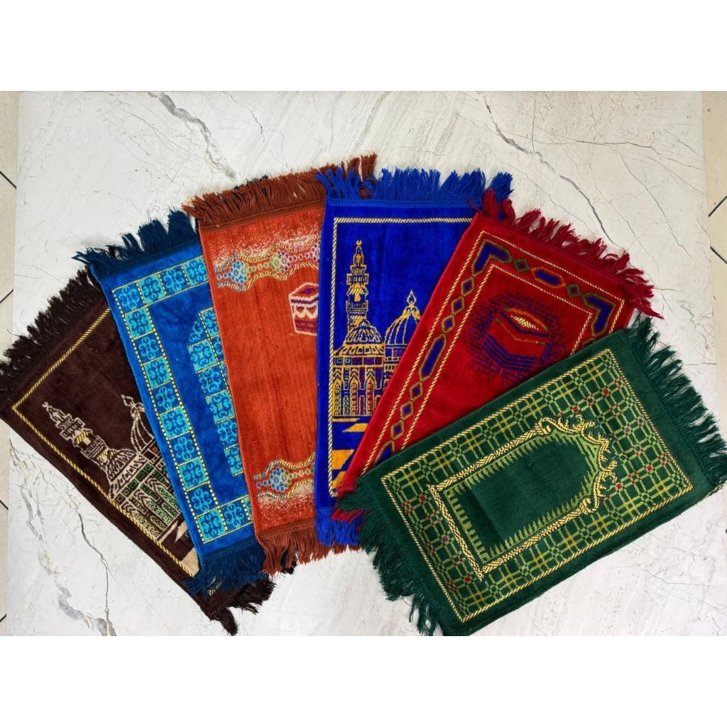 Sajadah Muka Turkiye Alyidrus Ukuran 35×60cm Lembut Tebal, Murah Grosir