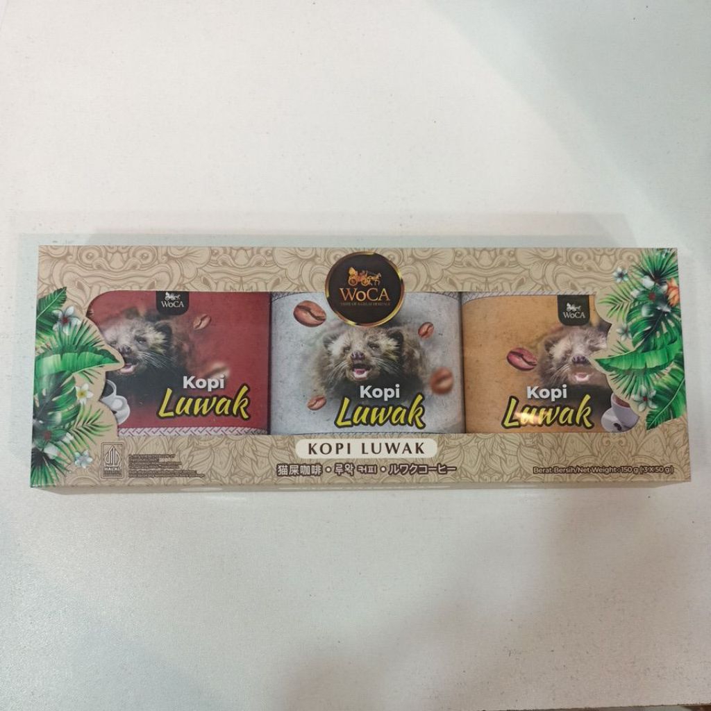 

Kopi Luwak Asli Indonesia Isi 3pcs [3 x 50 Gram]