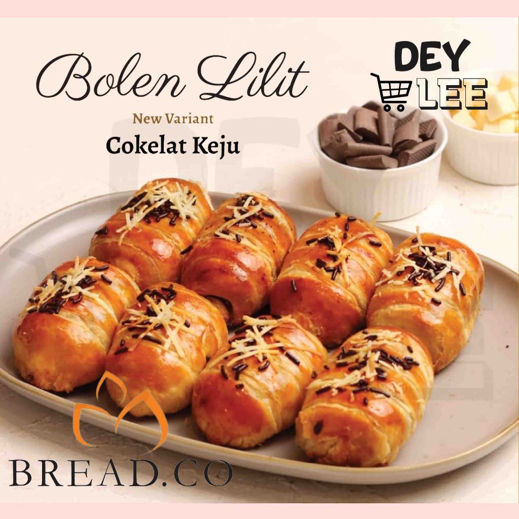 

BREADCO Bolen Lilit Pisang Cokelat Keju per 1 box ALL VARIANT Halal Bandung