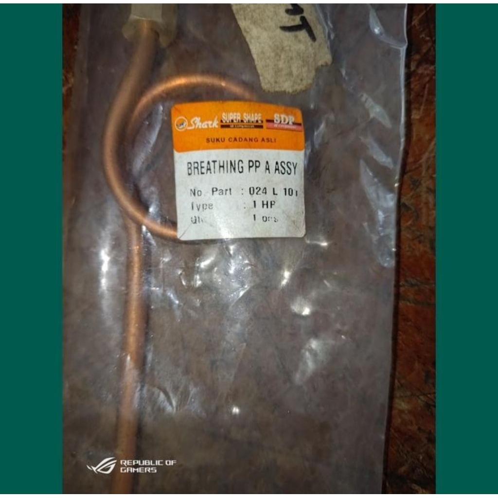 breathing pipe/pipa angin kompresor Shark 1PK/HP