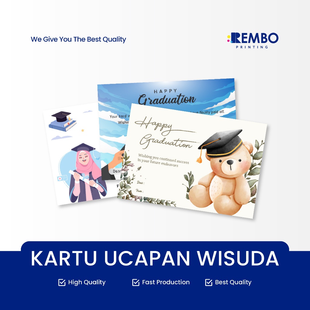 Kartu Ucapan Wisuda / Greeting Card Graduation / Graduation Card / Kartu Wisuda / Ucapan Wisuda