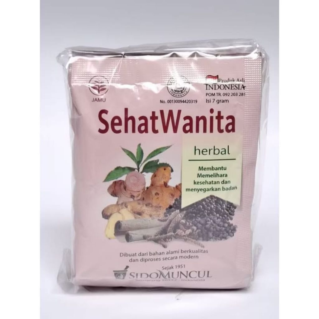 

sehat wanita 10 sachet jamu sidomuncul
