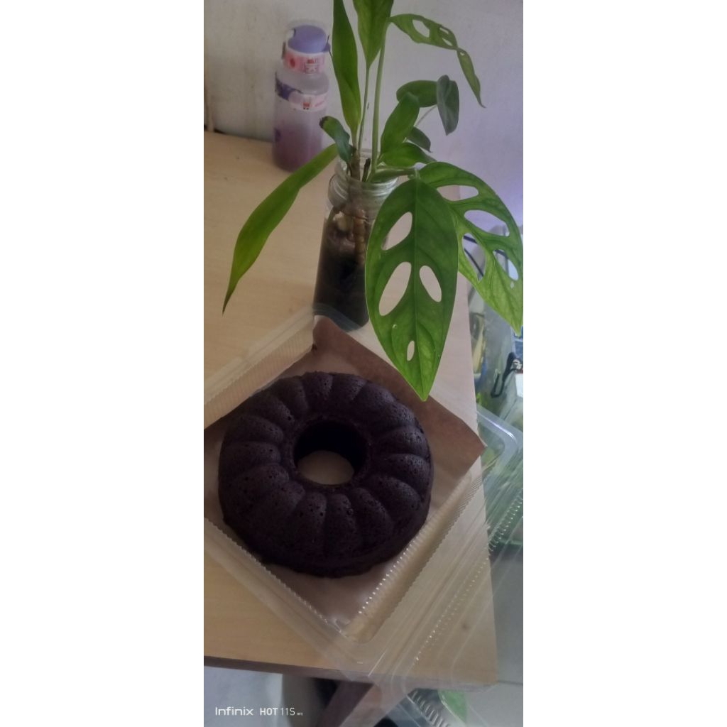 

Bolu ketan hitam kukus (full tepung ketan hitam)