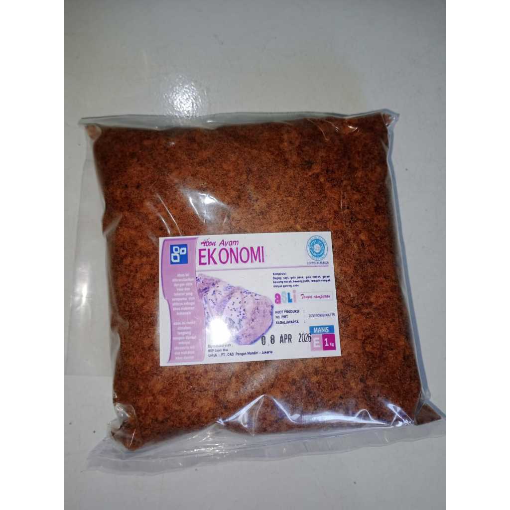 

Abon Ayam Economy 1kg kemasan asli MANIS
