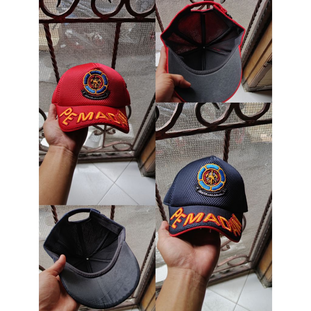 TOPI PEMADAM KEBAKARAN BORDIR TIMBUL 3D