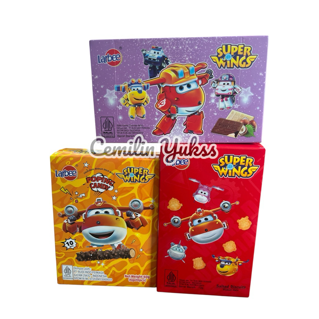 

Larbee Super Wings Chocolate Wafer 73,8g Larbee Salted Biscuits Larbee Popping Candy Chocolate Biskuit Stik