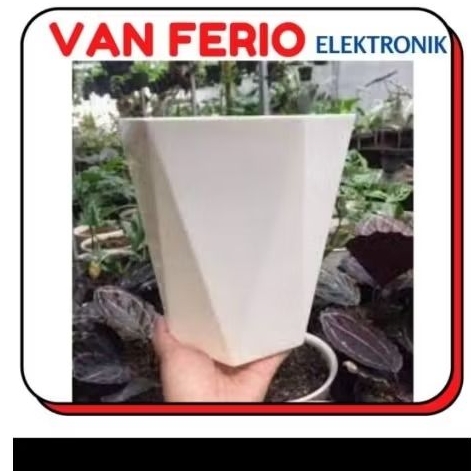 KHUSUS ORDER 1 PCS POT DIAMOND 35 PUTIH